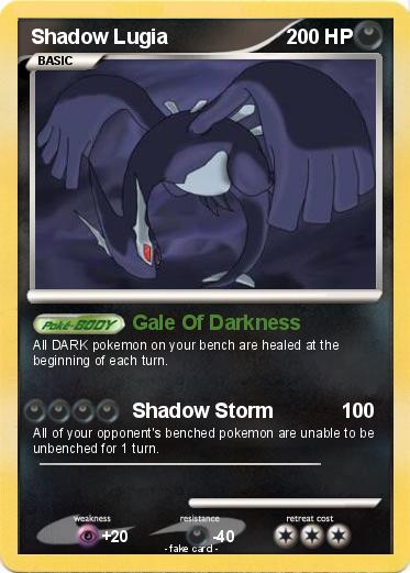 Pokemon Shadow Lugia