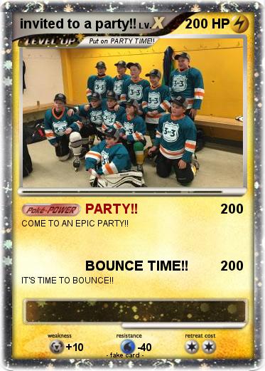 Pokemon invited to a party!!
