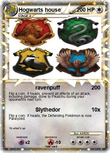 Pokemon Hogwarts house