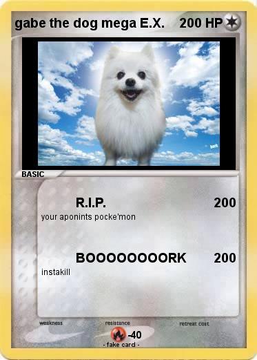 Pokemon gabe the dog mega E.X.