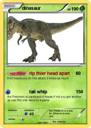 Pokemon dinasaur