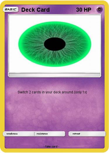 Pokemon Deck Card
