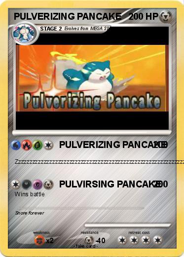 Pokemon PULVERIZING PANCAKE
