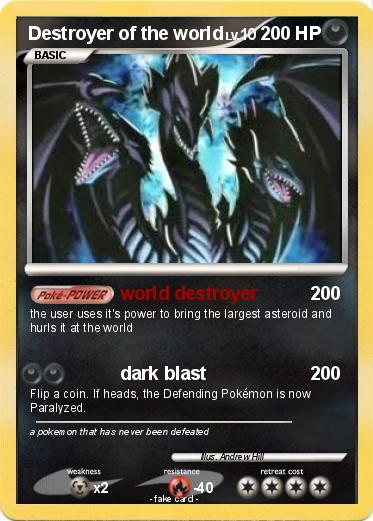 Pokemon Destroyer of the world
