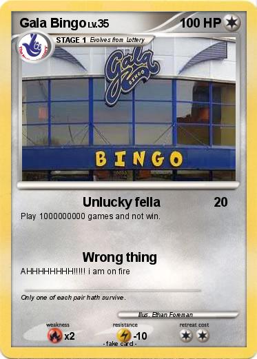 Pokemon Gala Bingo