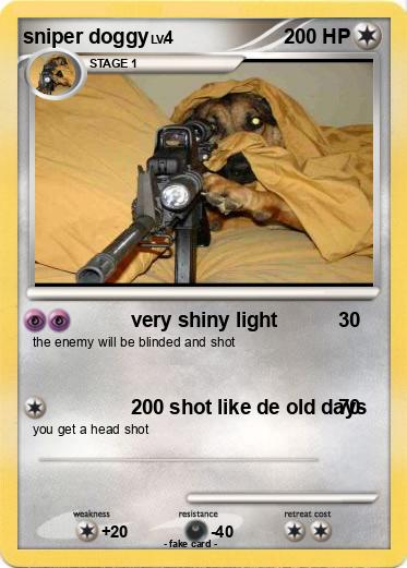 Pokemon sniper doggy