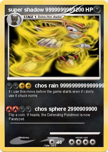Pokemon super shadow 9999999999