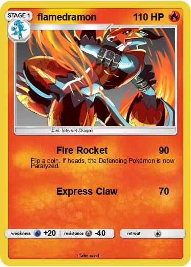 Pokemon flamedramon