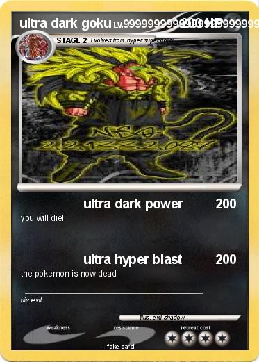 Pokemon ultra dark goku