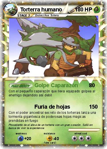 Pokemon Torterra humano