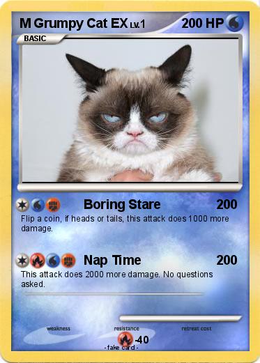 Pokemon M Grumpy Cat EX