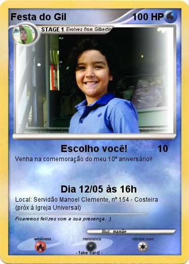 Pokemon Festa do Gil