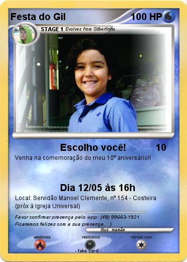 Pokemon Festa do Gil