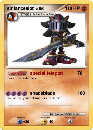 Pokemon sir lancealot