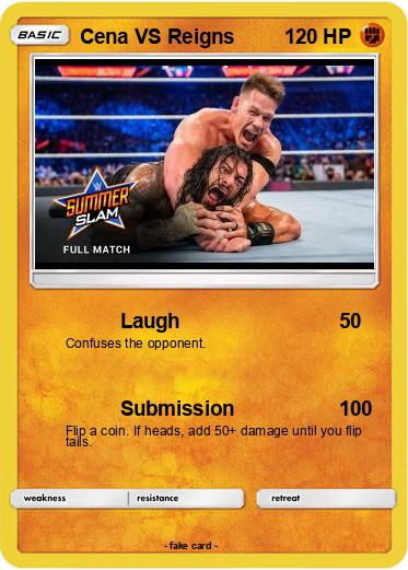 Pokemon Cena VS Reigns