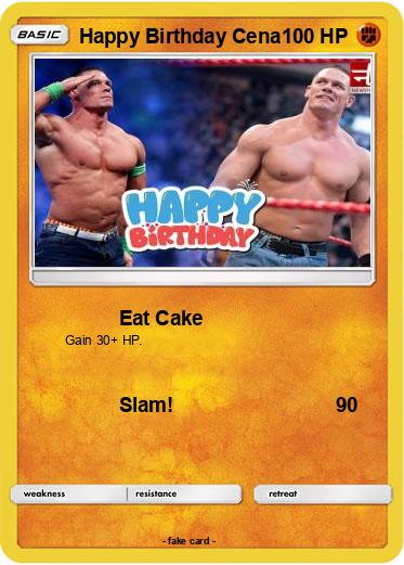 Pokemon Happy Birthday Cena