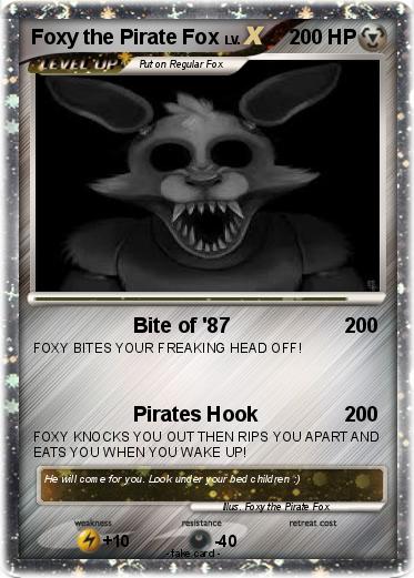 Pokemon Foxy the Pirate Fox