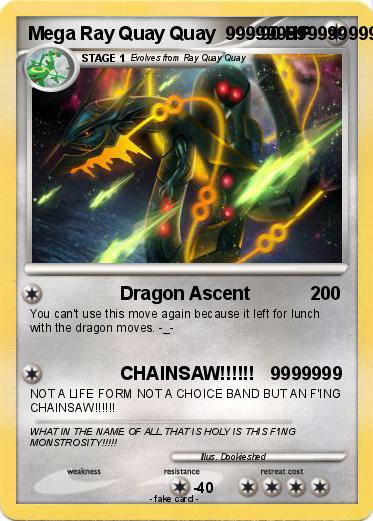 Pokemon Mega Ray Quay Quay  99999999999999999