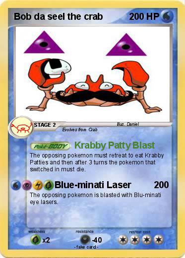 Pokemon Bob da seel the crab