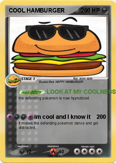 Pokemon COOL HAMBURGER