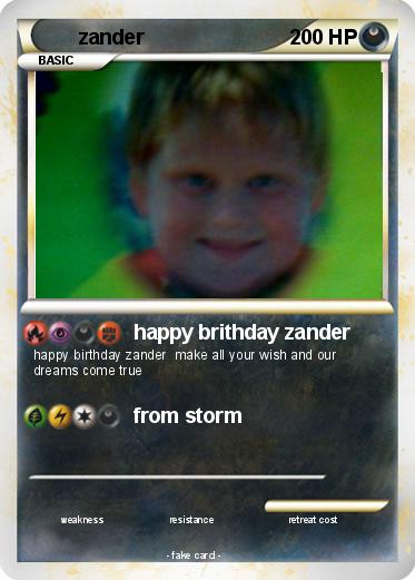 Pokemon zander