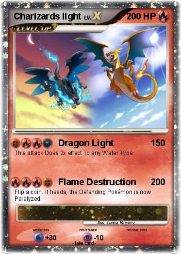 Pokemon Charizards light