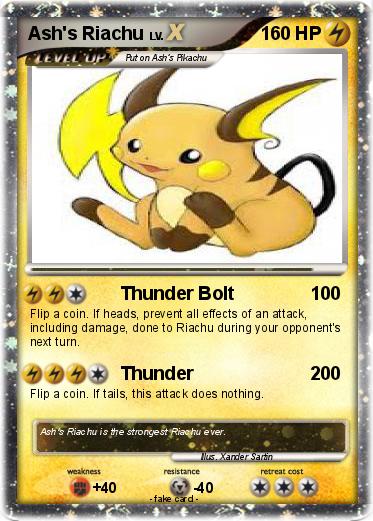 Pokemon Ash's Riachu