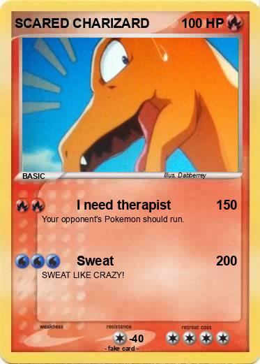 Pokemon SCARED CHARIZARD