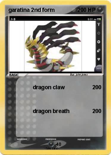 Pokemon garatina 2nd form