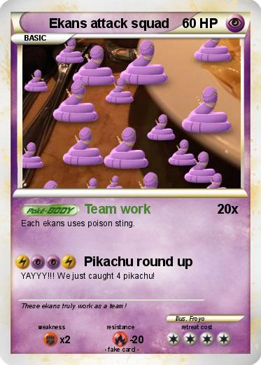 Pokemon Ekans attack squad