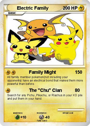 Pokemon Electric Family