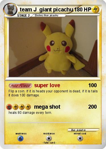 Pokemon team J  giant picachu