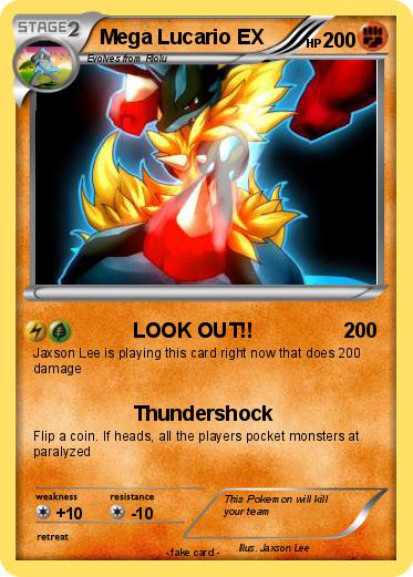 Pokemon Mega Lucario EX
