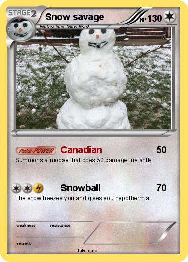 Pokemon Snow savage