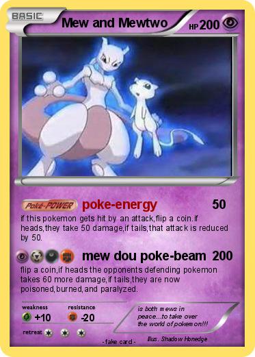 Pokemon Mew and Mewtwo