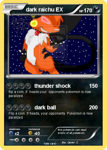 Pokemon dark raichu EX