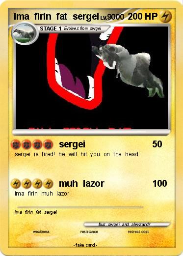 Pokemon ima  firin  fat  sergei