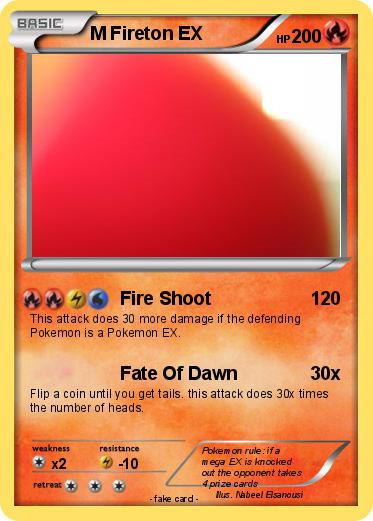 Pokemon M Fireton EX