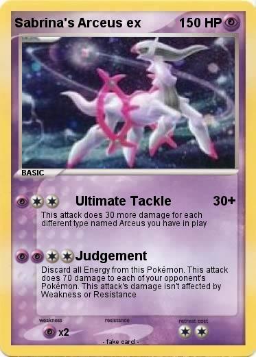 Pokemon Sabrina's Arceus ex