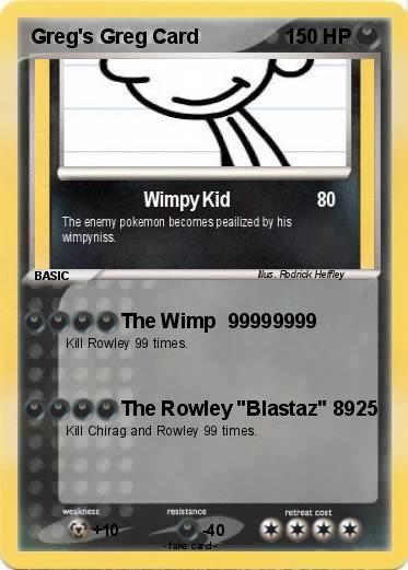 Pokemon Greg's Greg Card