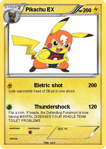 Pokemon Pikachu EX