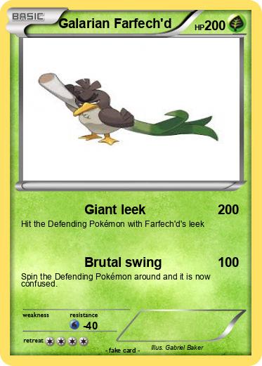 Pokemon Galarian Farfech'd