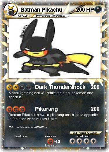 Pokemon Batman Pikachu