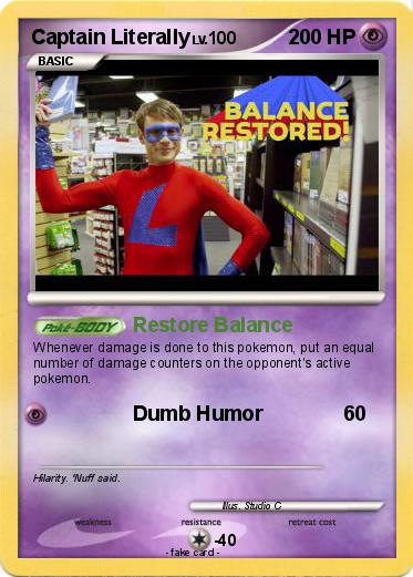 Pokemon Captain Literally