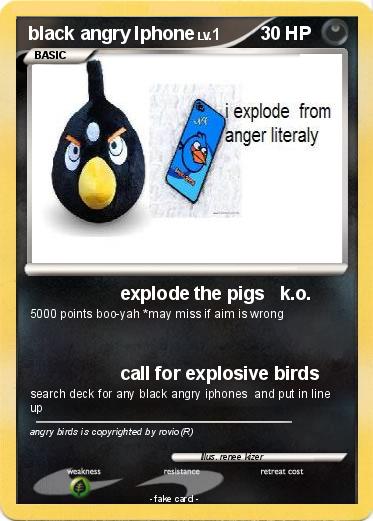 Pokemon black angry Iphone