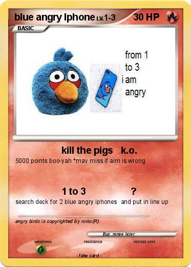 Pokemon blue angry Iphone