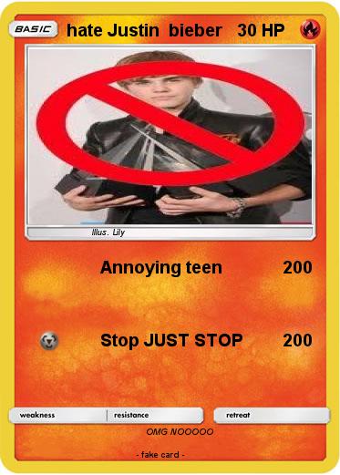 Pokemon hate Justin  bieber
