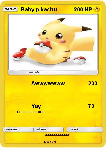 Pokemon Baby pikachu
