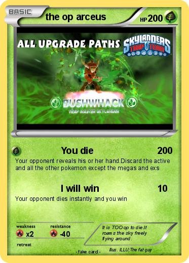 Pokemon the op arceus