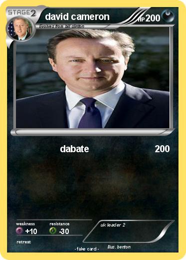 Pokemon david cameron
